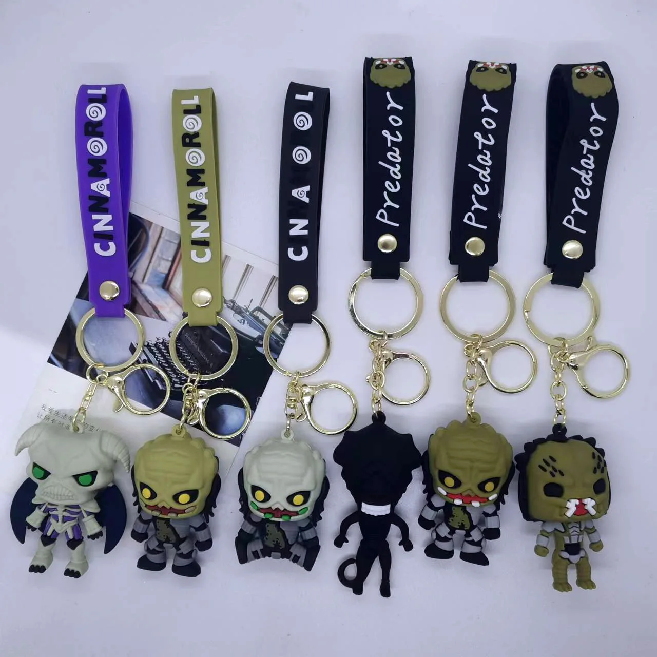 

New Creative Cartoon Iron Blood Warrior Doll Keychain Bag Car Keychain Accessories Wholesale Kawaii Cute Personalized Gifts