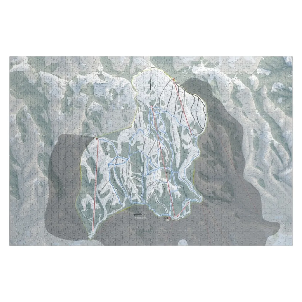 Wasatch Peaks Ranch Resort Trail Map Jigsaw Puzzle Customized Picture Custom Wooden Gift Personalized Puzzle