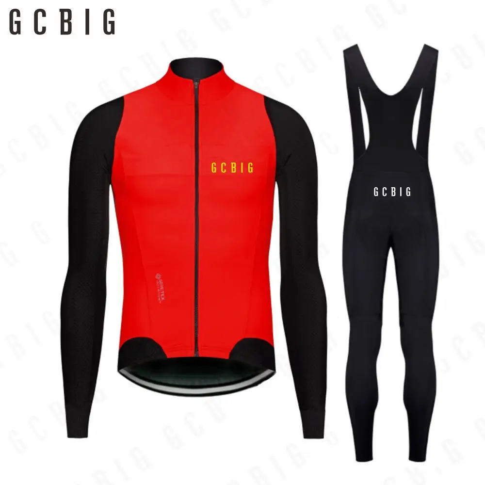 2024 New GG Winter High Quality Cycling Jersey Men Thermal Fleece Bicycle Clothing MTB Long Sleeve Warm Road Bike Jacket