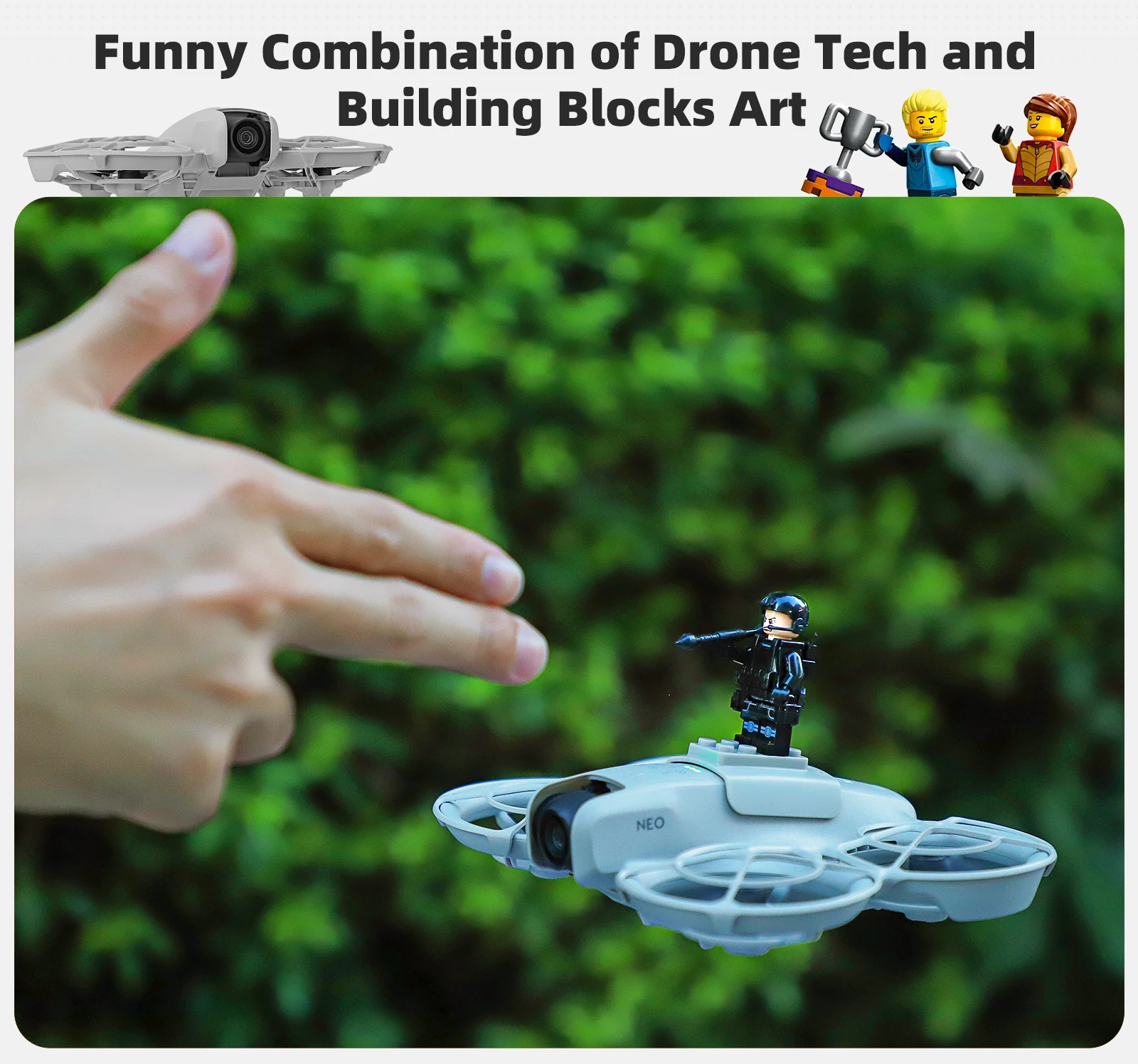Sunnylife مجموعات الالعاب ل DJI NEO بناء الالعاب العملاقة تمديد أجزاء متعة الجمعية بعد اطلاق النار ل DJI NEO ملحقات طائرة بدون طيار
