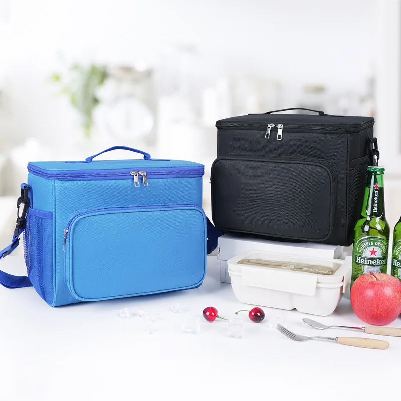 

Thermal Insulation Large Capacity Lunch Bento Bag - Outdoor Picnic Large Ice Bag Portable Messenger Bag