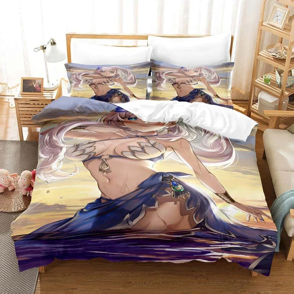 3d Print Anime Kawaii Girl Pavolia Reine Bedding Set Single Twin Full Queen King Size Bed Set Adult Kid Bedroom Duvet cover Sets