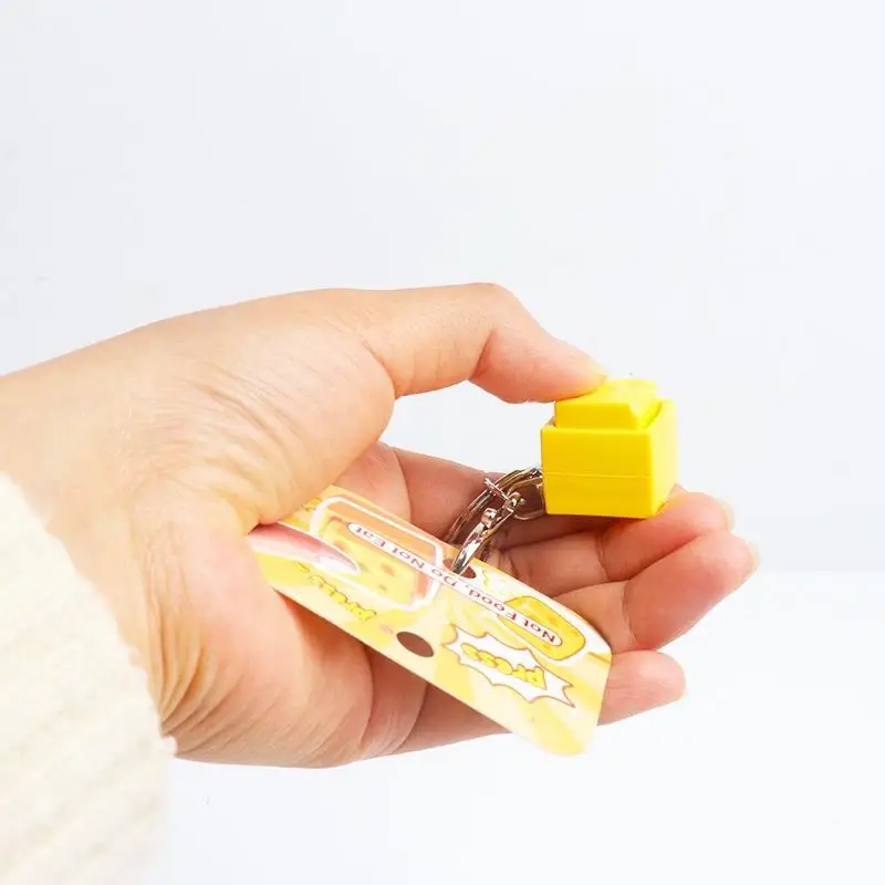 1 Stück Fingerspielzeug Mini-Käse-Schlüsselanhänger Tastatur-Stressabbau-Fidget-Knopf Käse-Tastenkappe Fidget-Clicker Tastatur-Anhänger – Detail 8