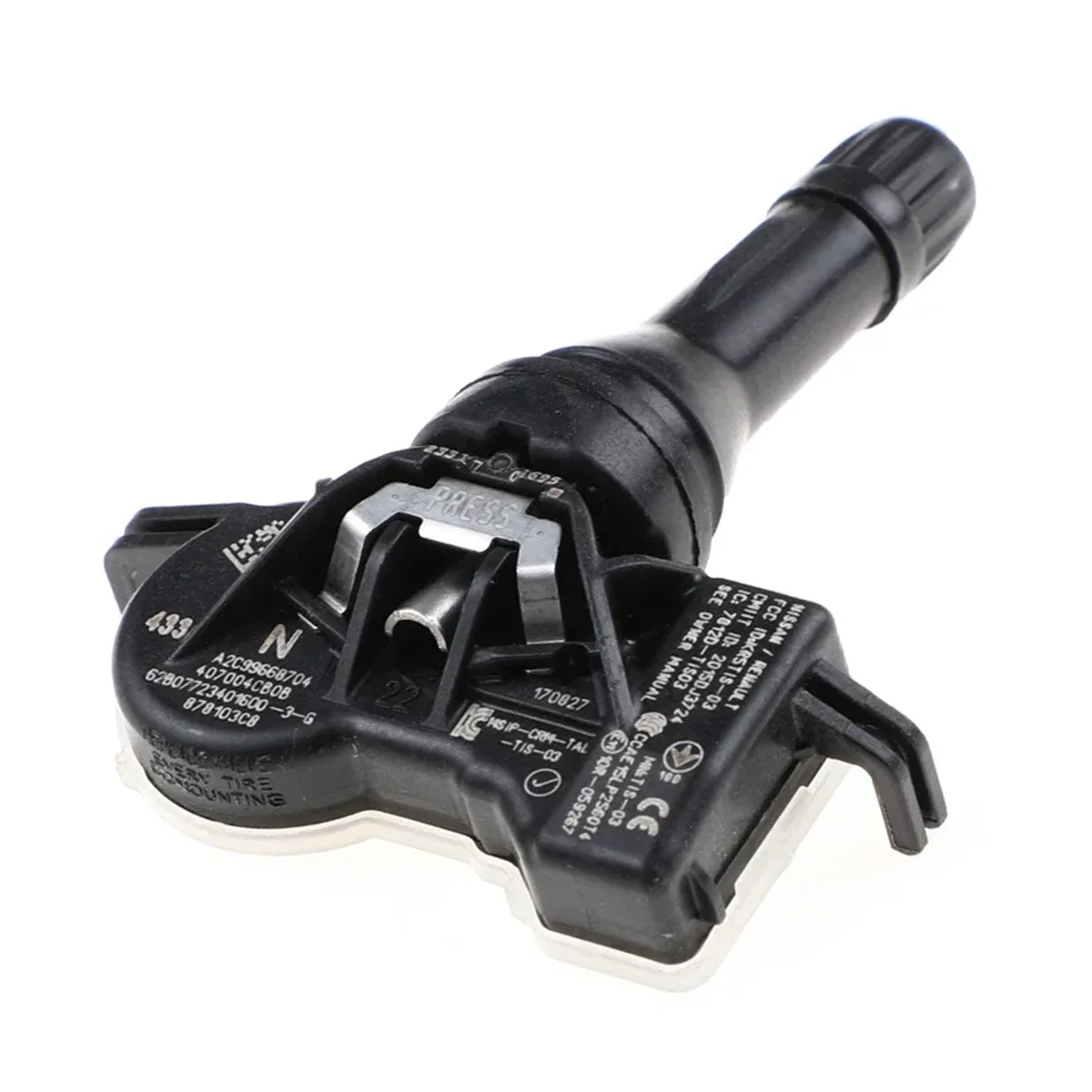 433 MHz Car Tire Pressure Sensor TPMS For Renault Koleos 2016-2022 For Renault Megane Van 2016-2023 40700-4CB0A 40700-4CB0B