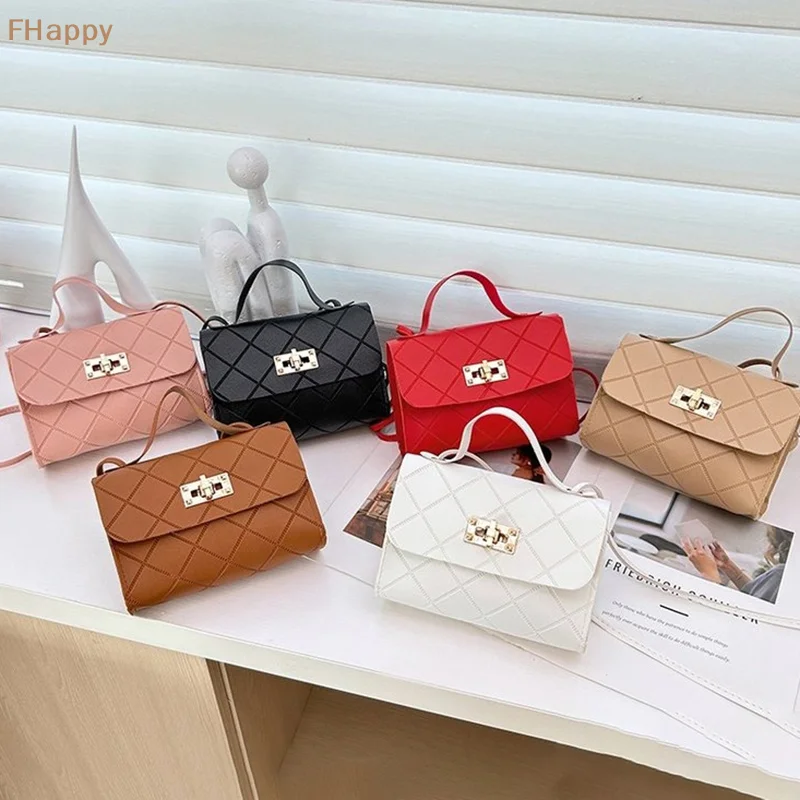 

Women's Shoulder Crossbody Bag Small Square Bag Crossbody Bag Stylish Lock Fastening Cross-body Over One Shoulder Bag