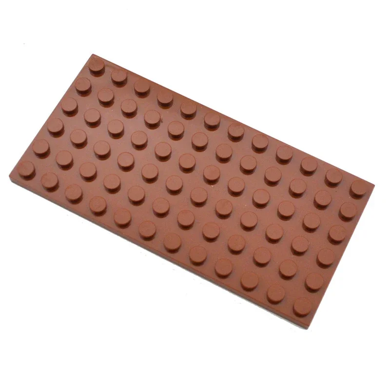 10 stücke DIY Bausteine 6x12 Punkte Dünne Zahlen Bricks Pädagogisches Kreative Größe Kompatibel Mit 3028 Spielzeug für Kinder