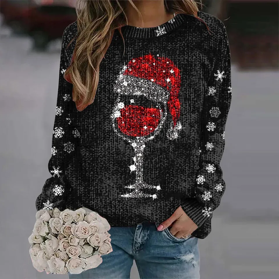 2025 Loose Fit Cable Knit Sweater Women Autumn And Winter Casual Fashion Thick Needle Round Neck Sweater лонгслив женский