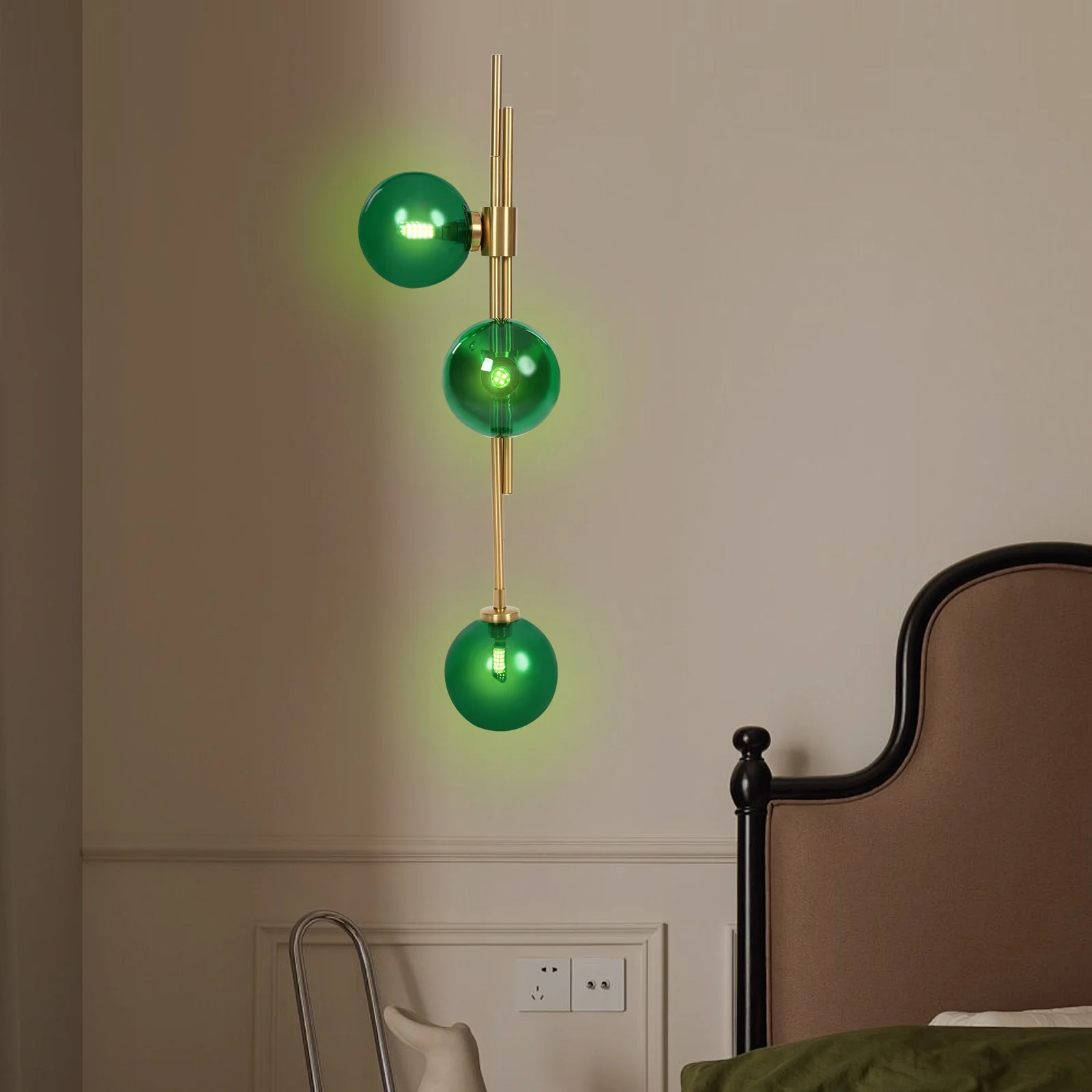 

G9 LED Wall Lamp Metal Wall Lamp Green Wall Lamps Indoor Lighting for Living Room Corridor Light Fixture