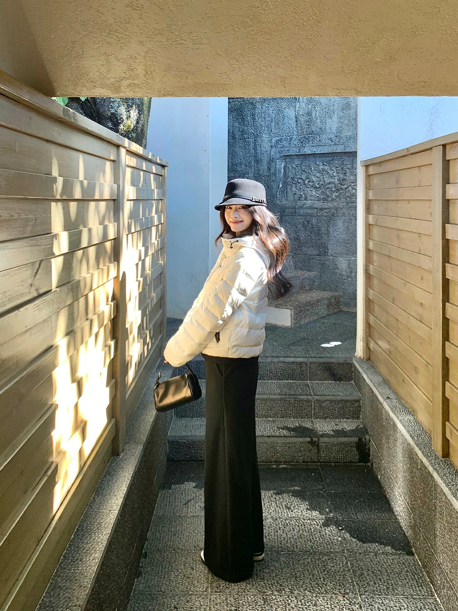 

Pusumede Ele Bla Wide Leg Casual Pants Women Loose Commute Drapey Straight Long Trousers Comfortable Casual Polyester F...