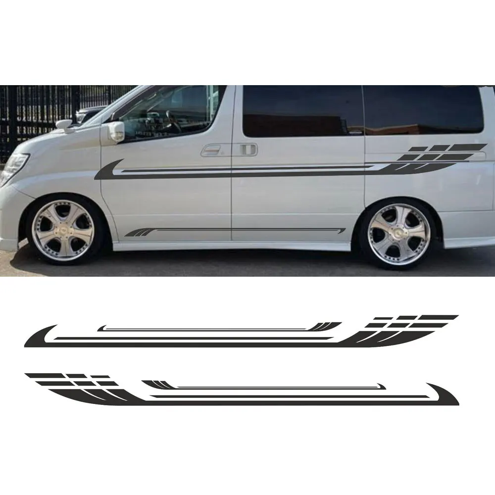 for NISSAN ELGRAND MPV Camper Side Stripes Decals Stickers Van Graphics fd-2501