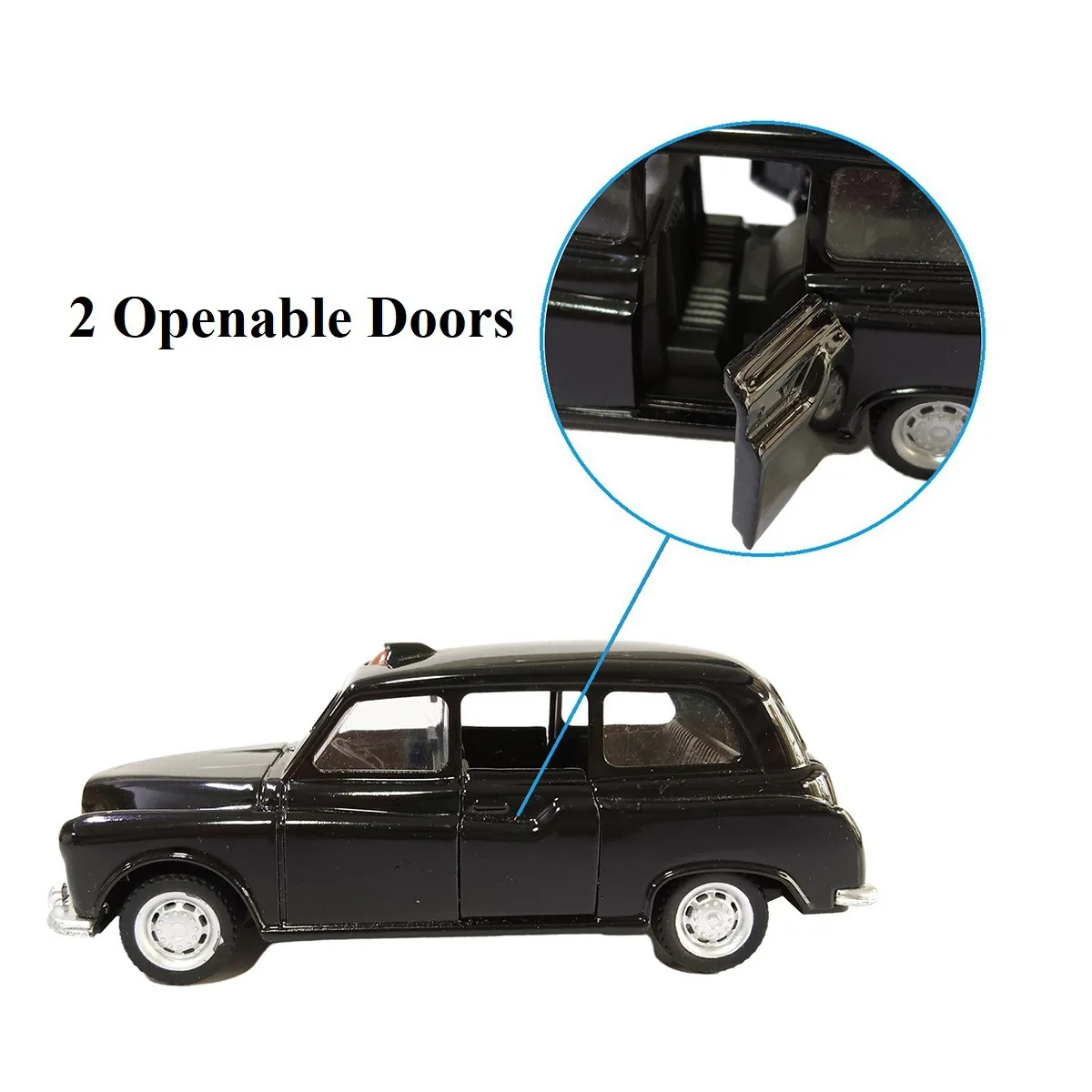 1:32 Alloy Diecast Vintage London-Taxi Car Model doors open Classic Pull Back Miniature Vehicle Replica For Collection Gift