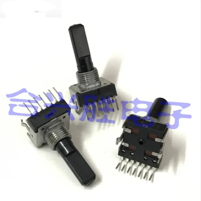 

3pcs RK14 type rotary potentiometer double D50K amplifier stereo speaker volume potentiometer 7 feet