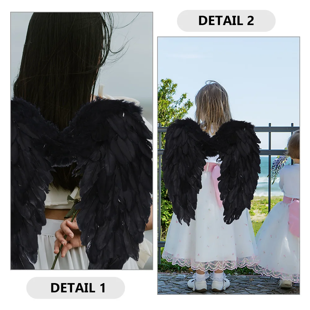 2 個の大きな天使の衣装の翼の小道具女性用軽量で快適なコスプレパーティーパフォーマンスカーニバル仮装