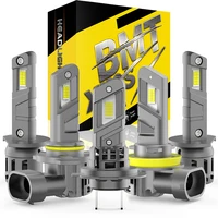BMTxms E4X 2 uds H1 H7 H8 H11 H9 H10 9005 9006 HB4 9012 LED ventilador de luz alta y baja faro antiniebla bombilla de luces DRL diurnas
