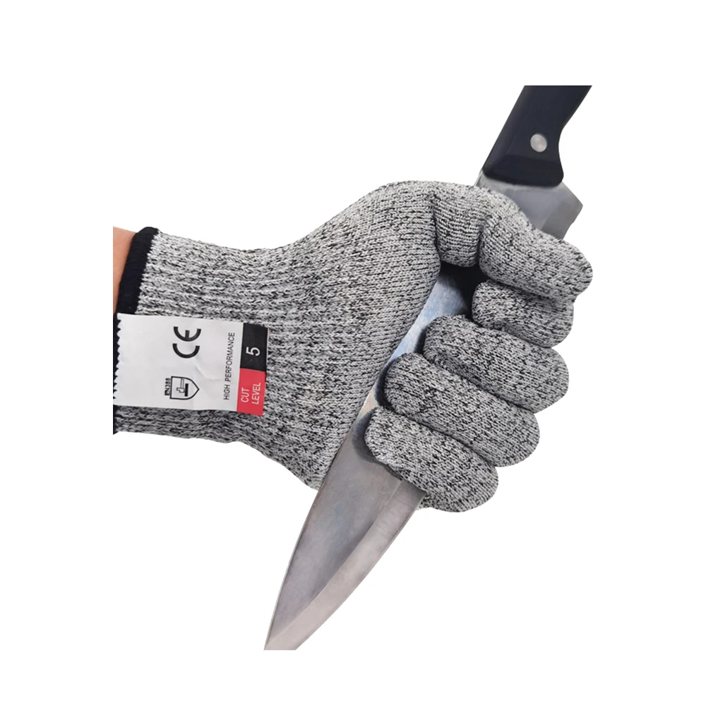 Level 5 Anti-Cut Gloves Kitchen Anti-Scratch Glass Cutting Gardening Wear-Resistant Non-Slip Safety Labor Protection Gloves