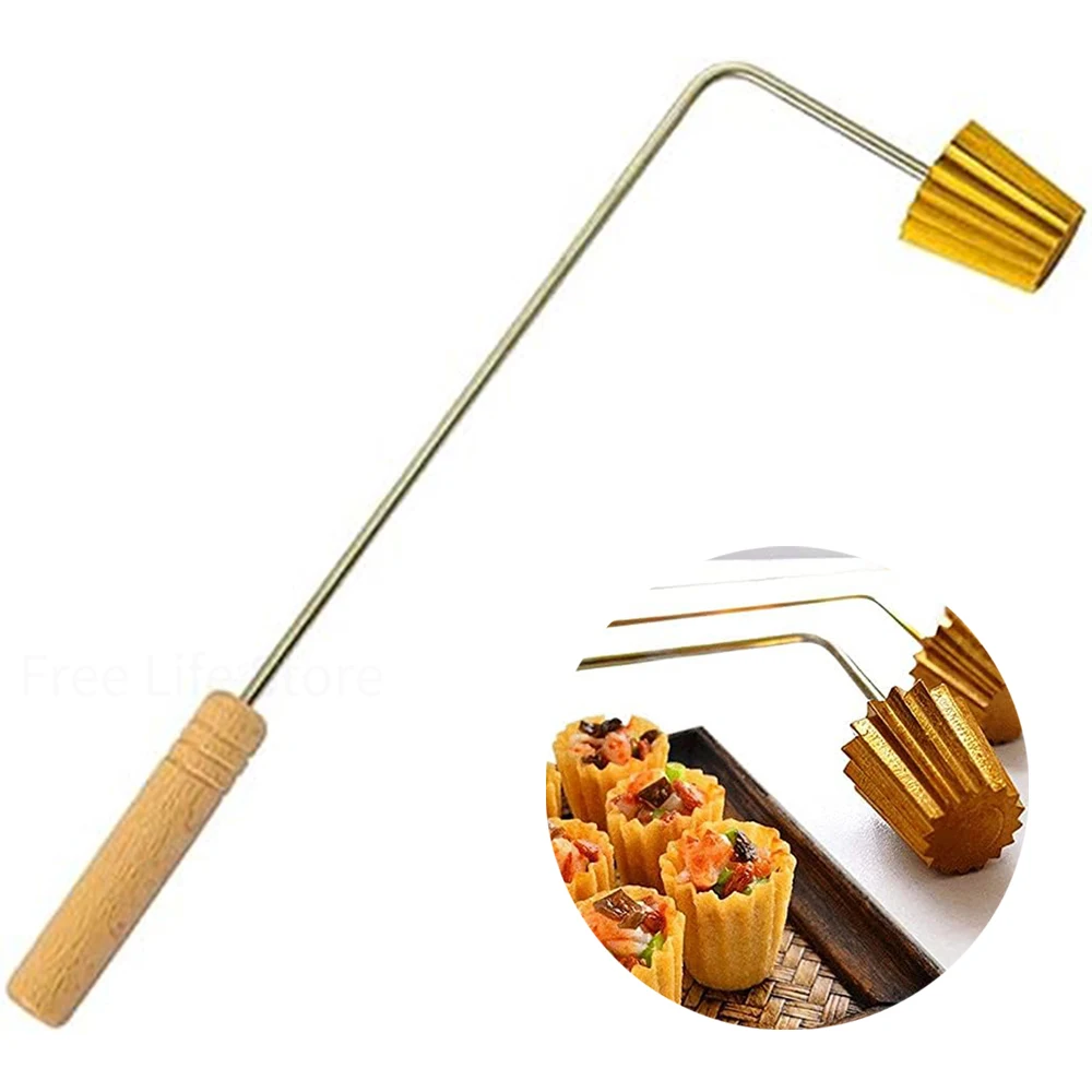 

Malaysian Pie Tee Maker Traditional Top Hats Mold for Baking Egg Tart Mould Reusable Fried Tools Kitchen Baking Accessories