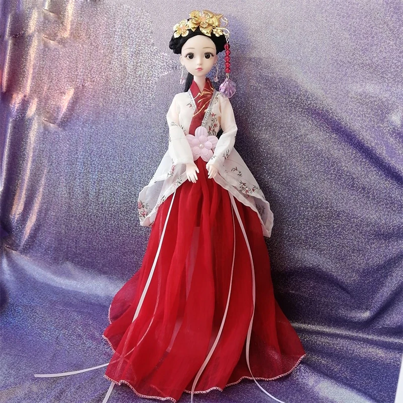 中国の漢服人形,伝統的な服の頭飾り,王女の人形,中国のドラマ人形
