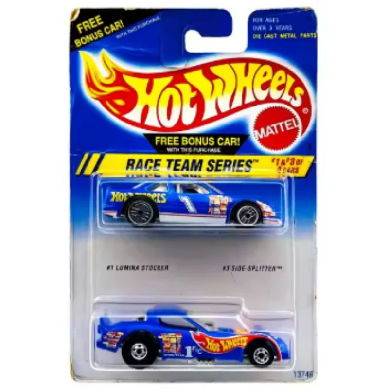 

In Stock Original1995 Hot Wheels Race Team Series 2 Pack Lumina Stocker Free Bonus Car 1/64 Diecast Model Collector Edition toys