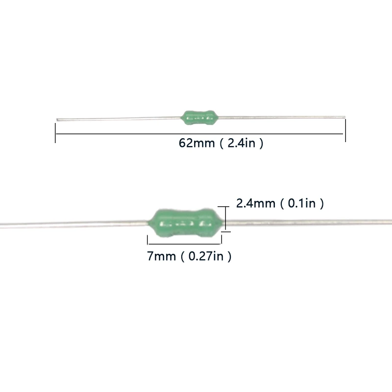 【20PCS】500mA-15A 2.4*7mm 0.125A 0.5A 1A 1.5A 1.6A 2A 3A 4A 5A 7A 10A 15A Axial Lead Fuse 125V/250V  Blow PICO Resistance Fuse