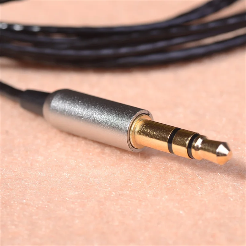 كابل سماعة أذن مطلي بالفضة 14 كور سلك سماعة أذن DIY