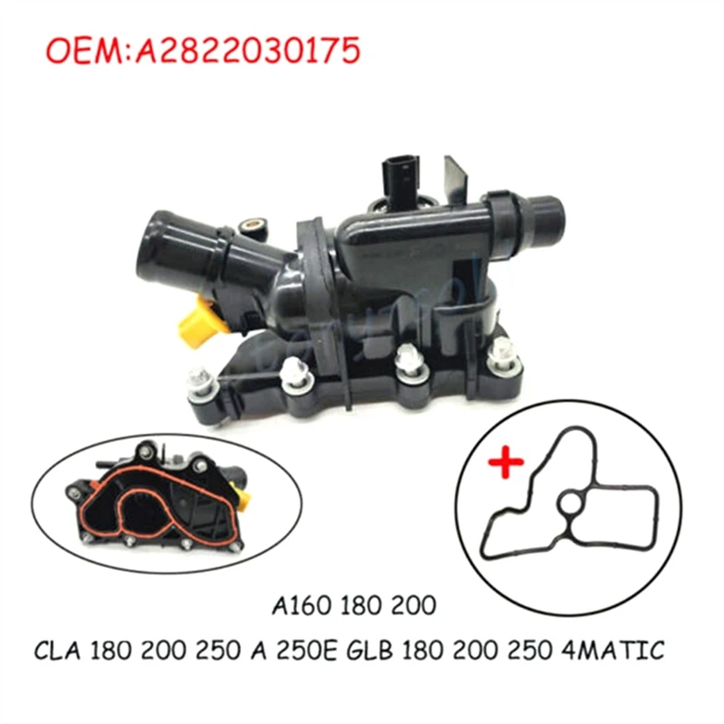 الذكية أ 2822030175   مبيت ترموستات مع مجموعة مستشعر لسيارة Mercedes-Benz Renault Dacia 1.3T Petrol 226301872 ر 110601741 ر