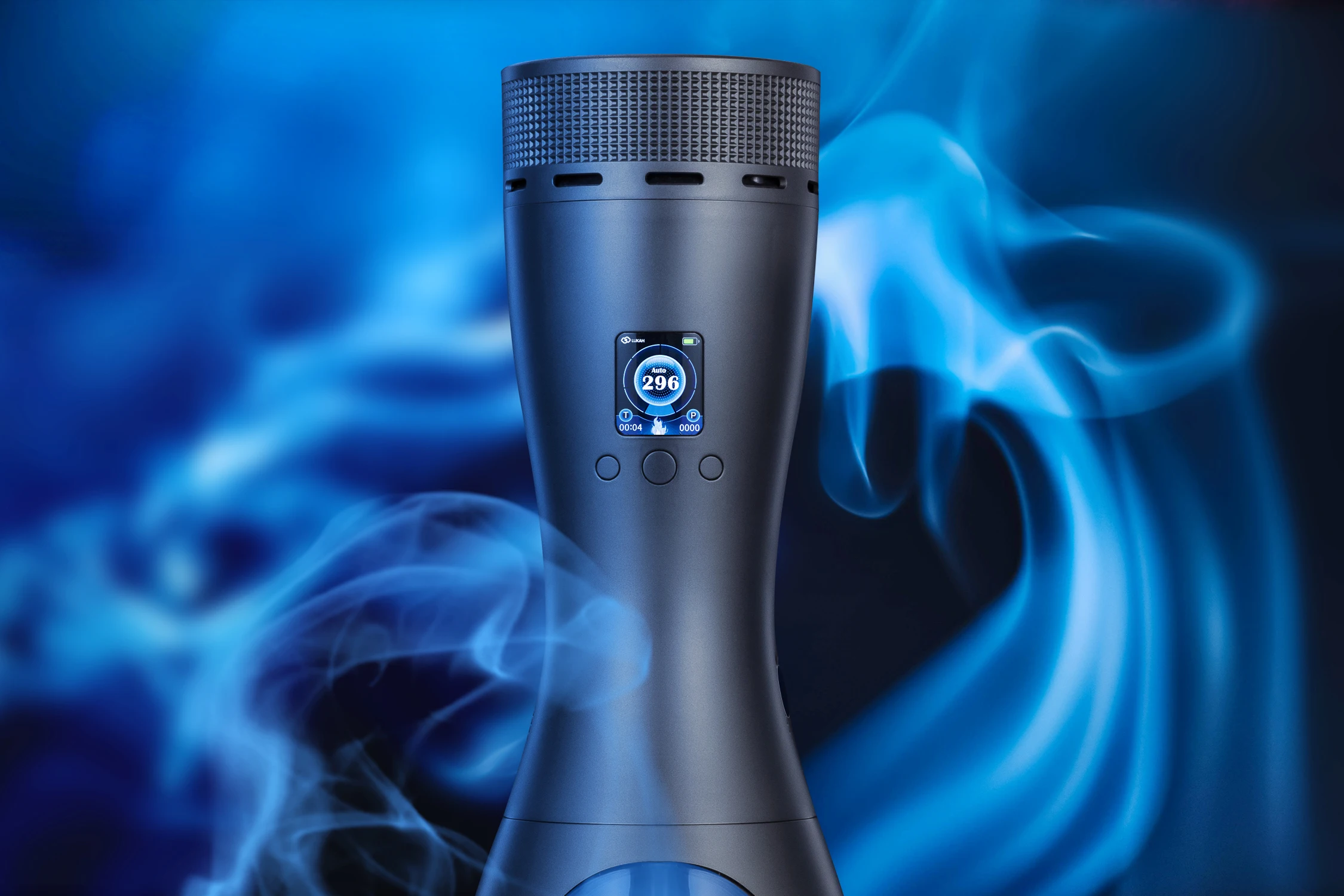 ホットセール中！LUKAH電動シーシャセット ステンレス製 オープンシステム 取り外し可能バッテリー 電子シーシャ