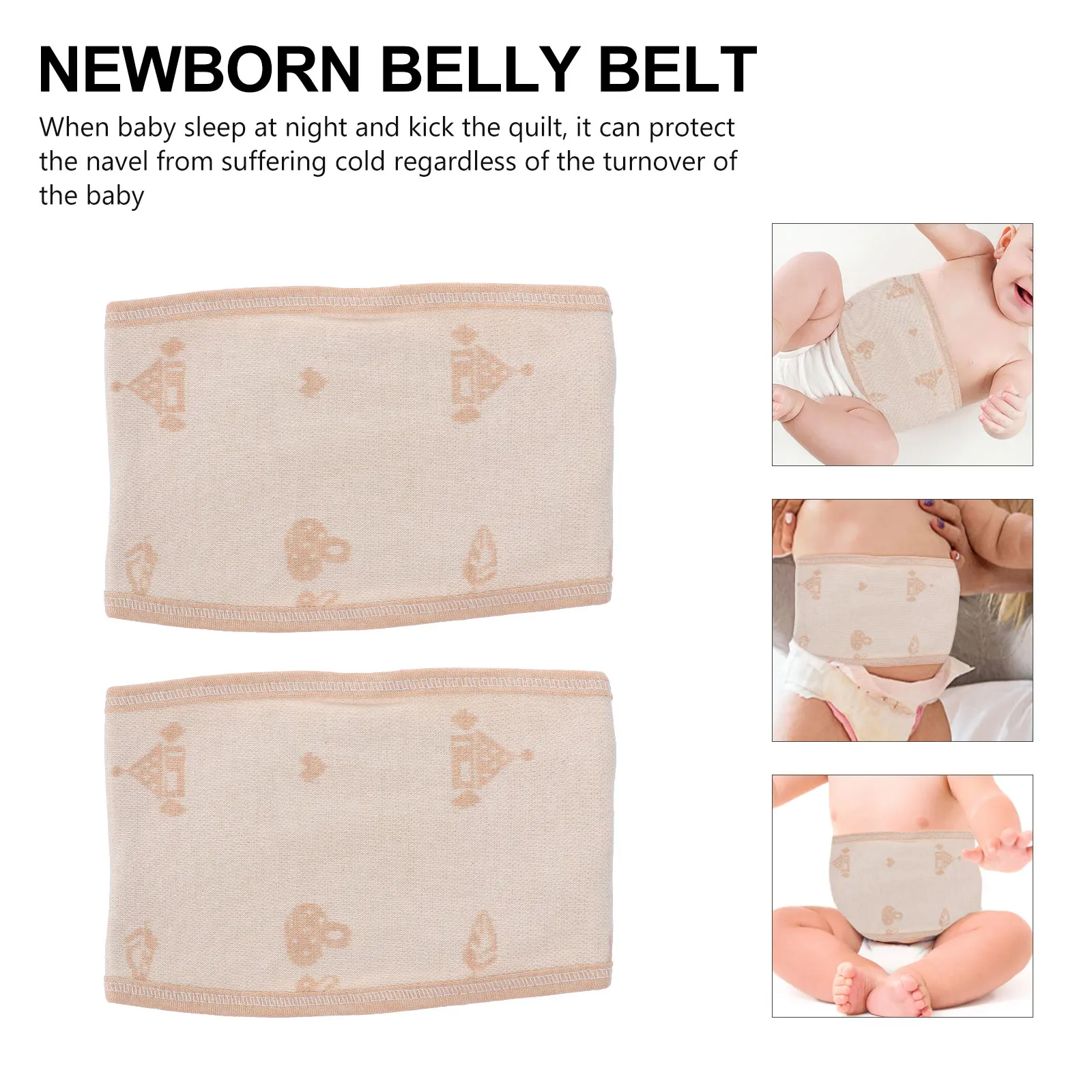 

4 Pcs Belly Newborn Belts Comfortable Bands Bellybands Infant Toddler Colored Cotton Wraps Durable Mother