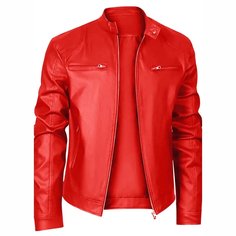 Men's Winter Autumn Coat Top Jacket Pocket Zipper Cardigan Warm Stand-up Collar Solid Color Thickened Warm Comfortable Versatile