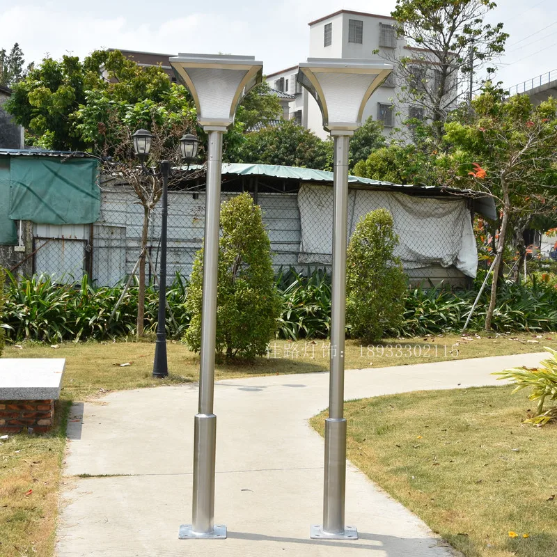 الفولاذ المقاوم للصدأ فناء ضوء المدرسة الهندسة فيلا مصابيح إضاءة للمناظر الطبيعية المجتمع حديقة غرفة في الهواء الطلق إضاءة مقاومة للماء شارع lig #4