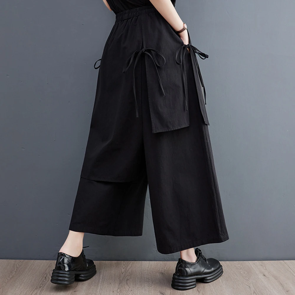 XS-5XL Summer New Unisex Double-Layer Skirt Pants American Retro Fashion Trendy Street Loose Casual Breathable Neutral Bottoms