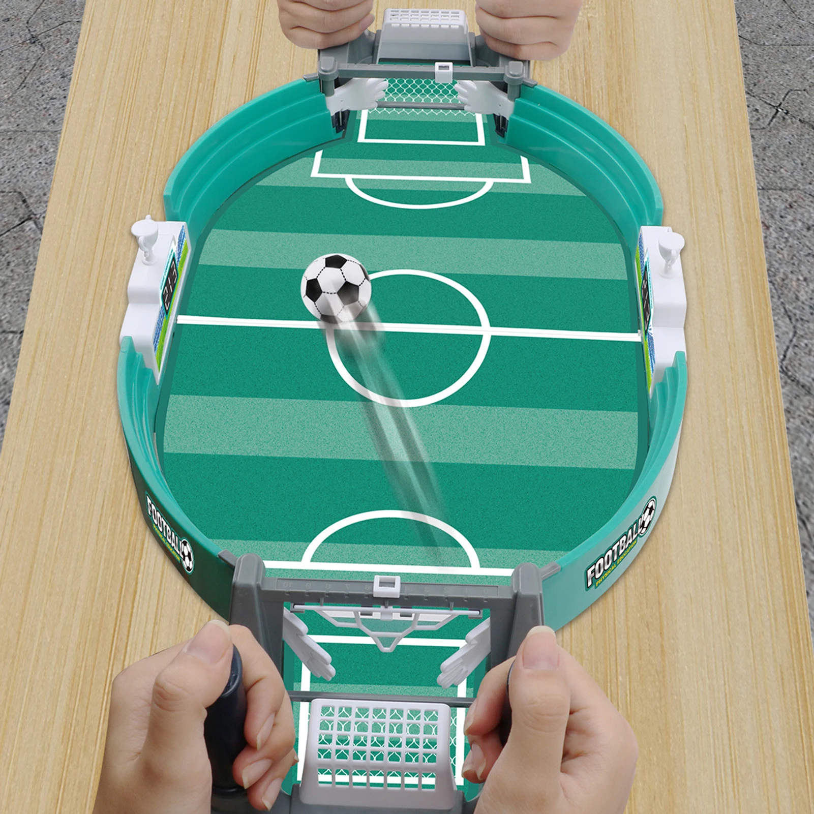 Mini Table Soccer Game Set Portable Funny Competition Sports Games for Children Interactive Toys Set PR Sale