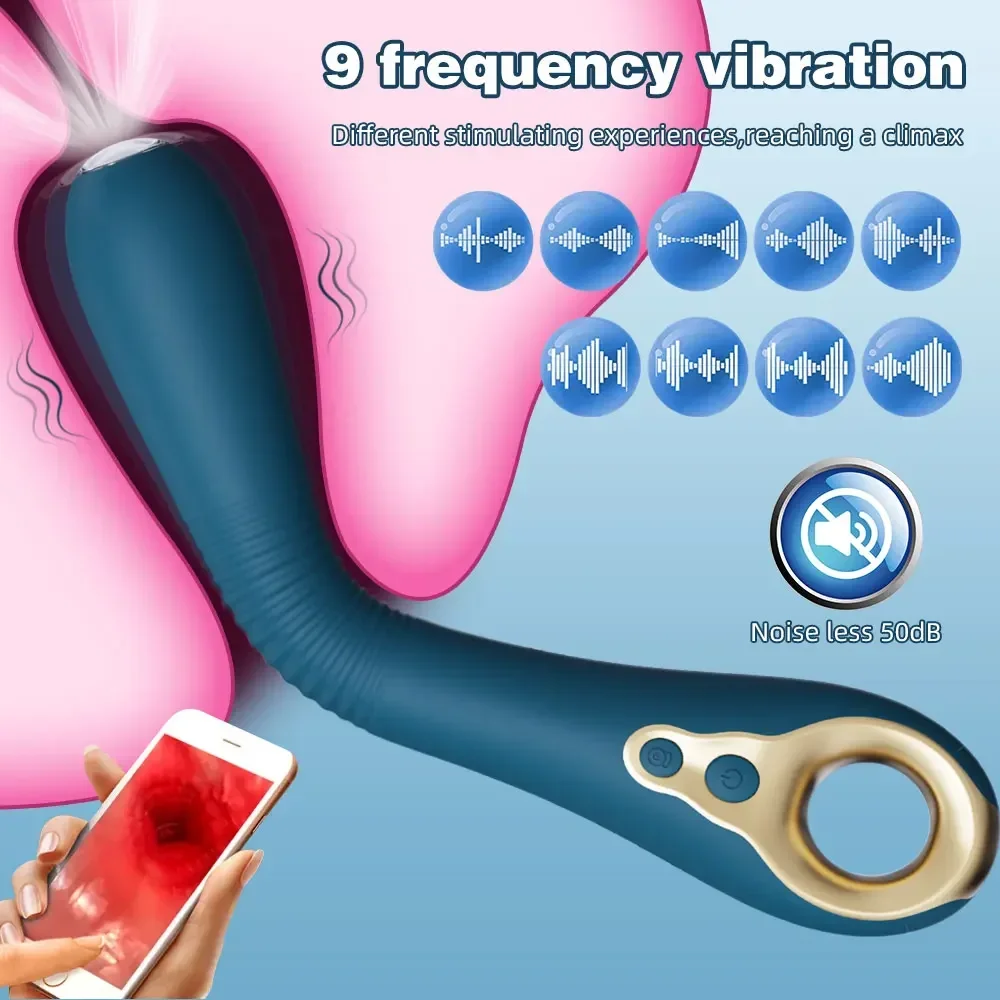 360° Rotation Female Vibrator App Control Heating Dildo Sexy Toys HD Endoscopic Camera Video Recording G-Spot for Couples