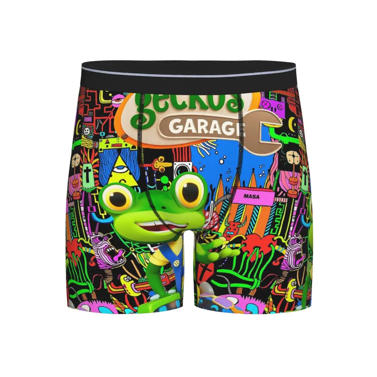 

Long Boxer Underpants Shorts Geckos Garage Panties Men's Comfortable Underwear for Homme Man Boyfriend Gifts
