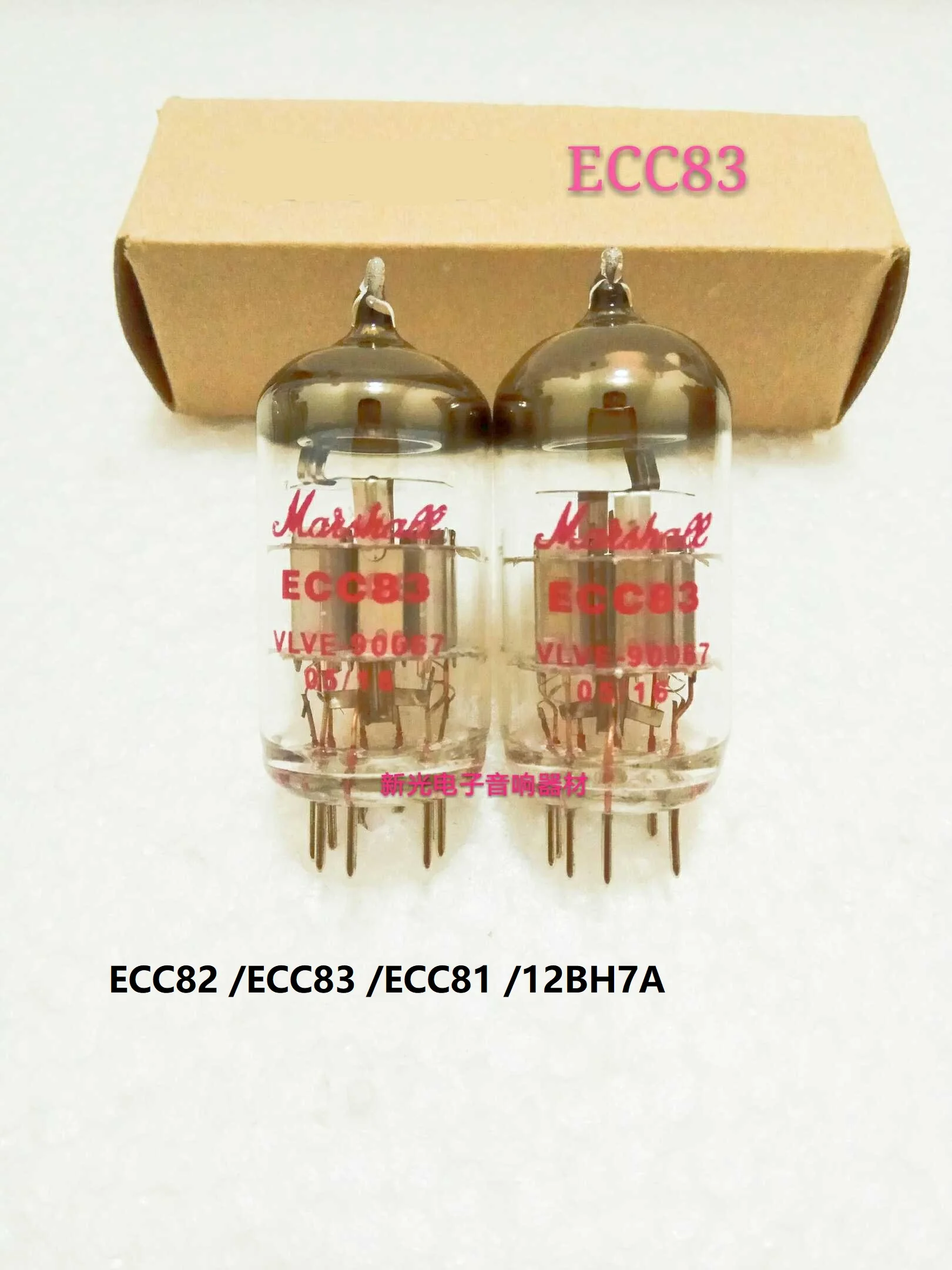 New original Marshall ECC82 ECC83 ECC81 12BH7A Electron tube replace 12AX7B 7025 57516N4 12AU7