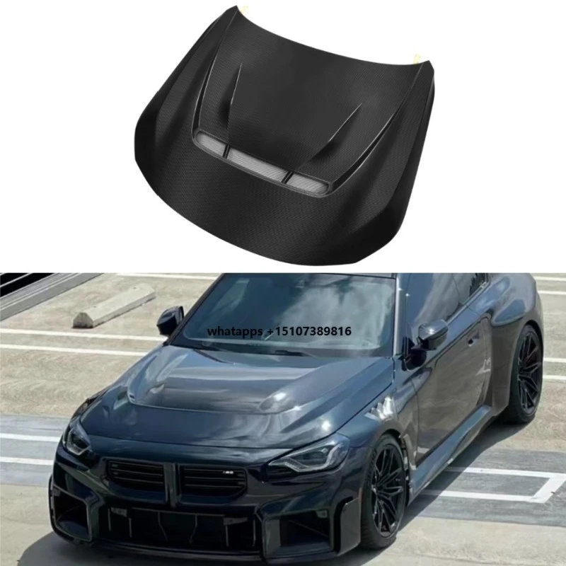 

Dry Carbon Fiber G87 Car Bonnet Hood for 2 Series G42/M2 G87 2023+ G87 M2 Hood Front Hood