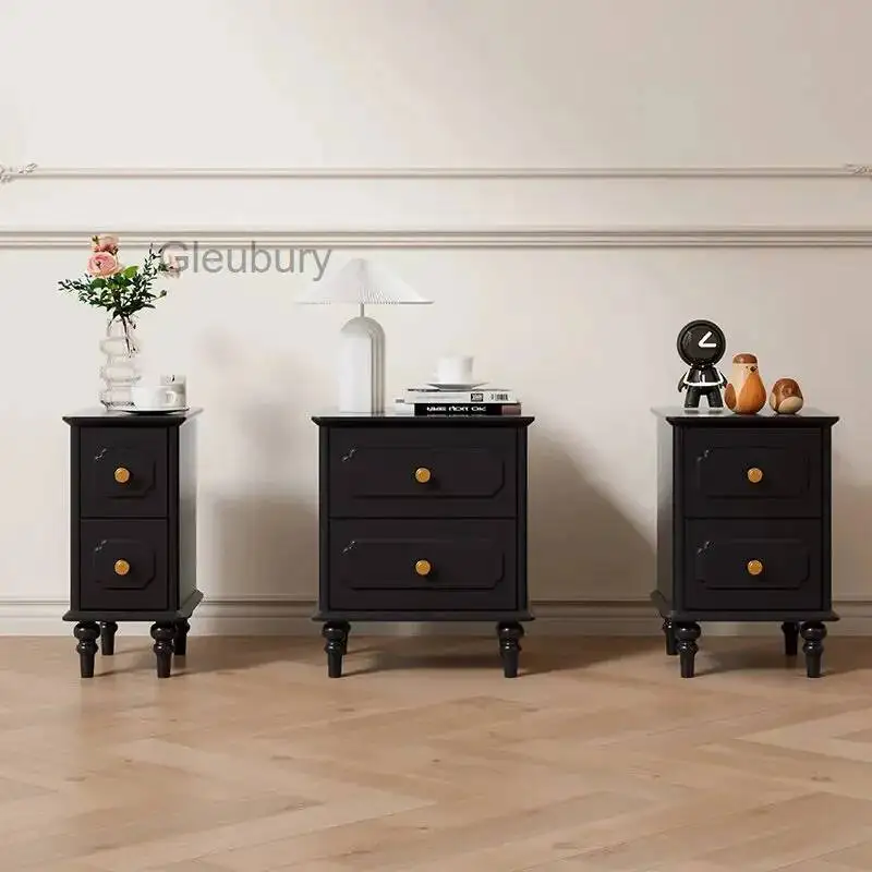 Modern Elegant Nightstands Italian Simple Textured Artistic Nightstands Practical Classic Mesa De Cabeceira Bedroom Furniture