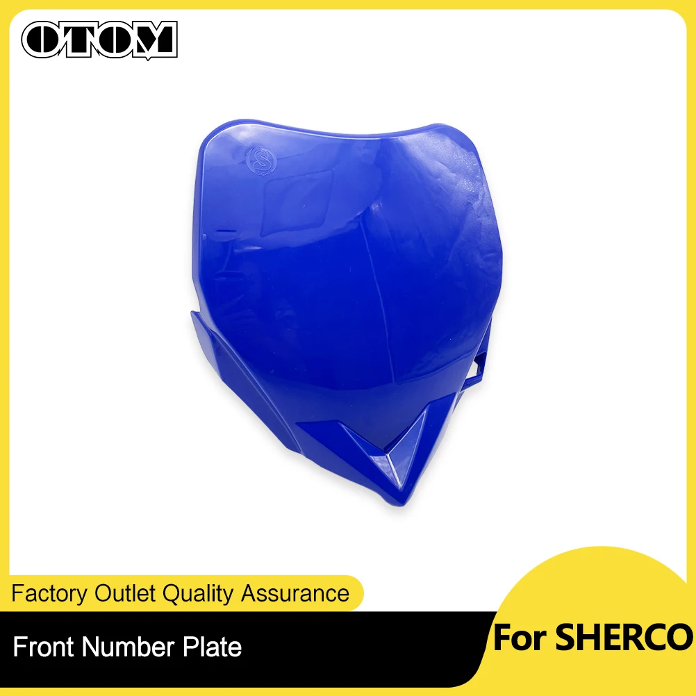 For Sherco SE/SEF 125-500 2017-2023 Front Number Plate Plastic Cover Off Road Motocross Accessories Registration Plate Holder