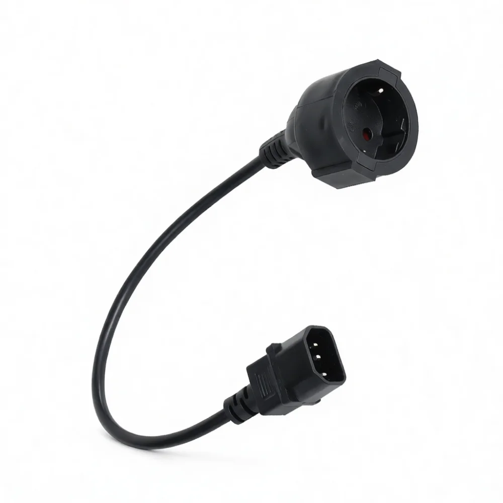 EU Standard Power Socket Adapter For C14 Input Connector Electrical Converter Portable Plug For Travel Office Device