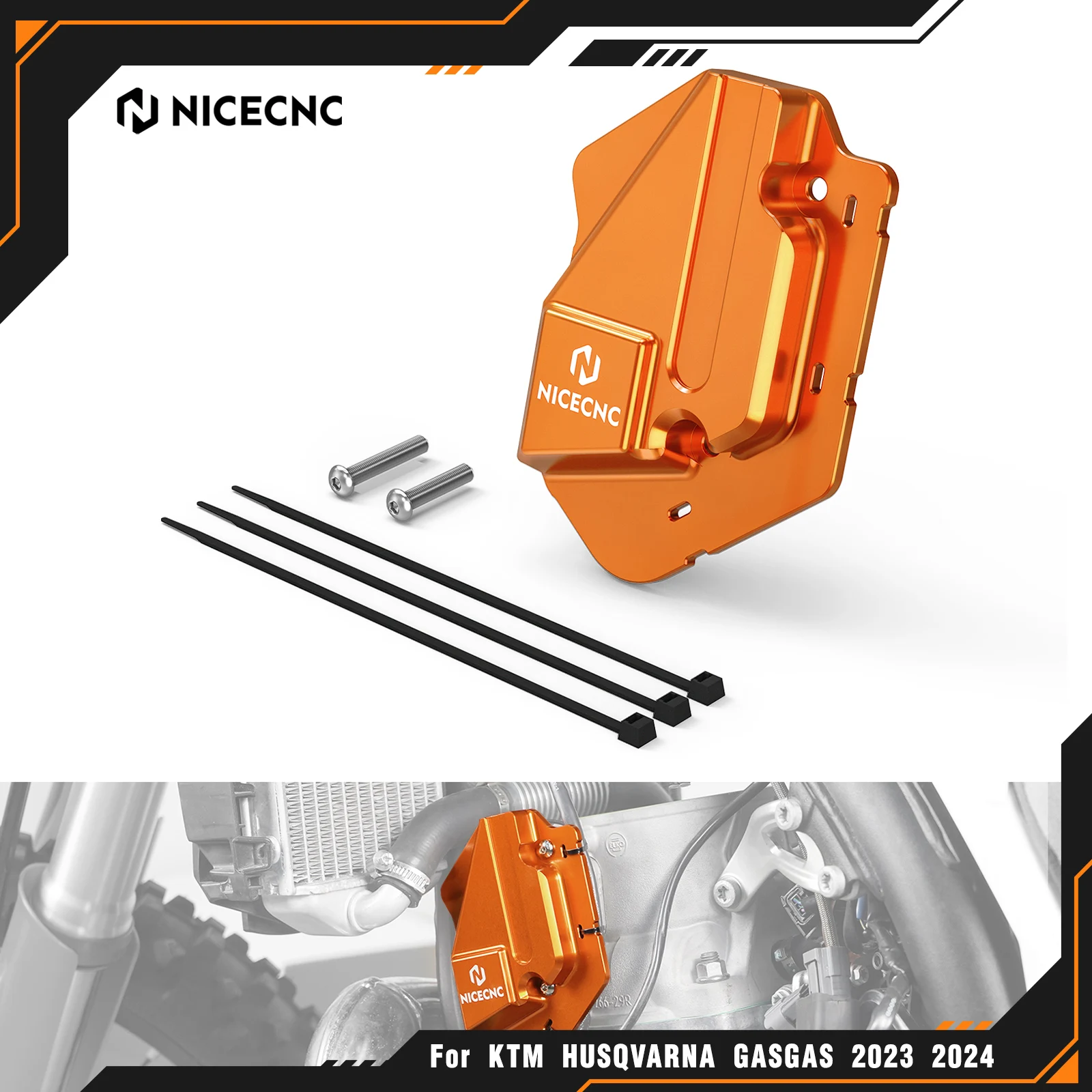 

NICECNC для KTM EXC 300 2024 EXC 250 XCW 250 XC-W 300 Защитная крышка левого клапана питания SX 250 SX 300 XC 250 XC 300 SX 125 2023-2024