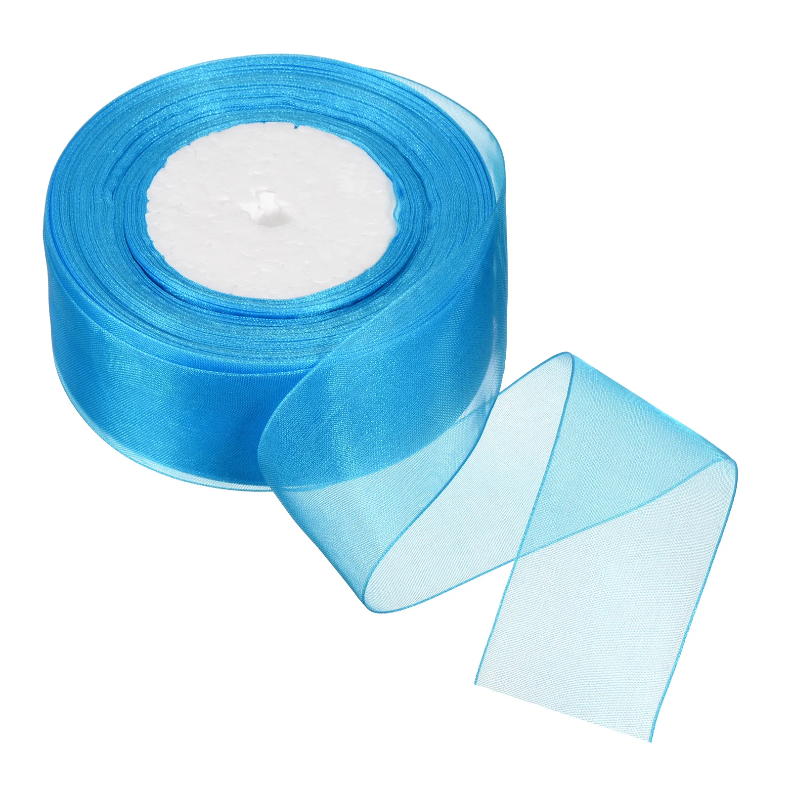 Sheer Organza Ribbon Chiffon Decoration Fabric for Gift Wrapping Crafts Wedding Bouquet 1-37/64 Inch 50 Yard 1 Roll