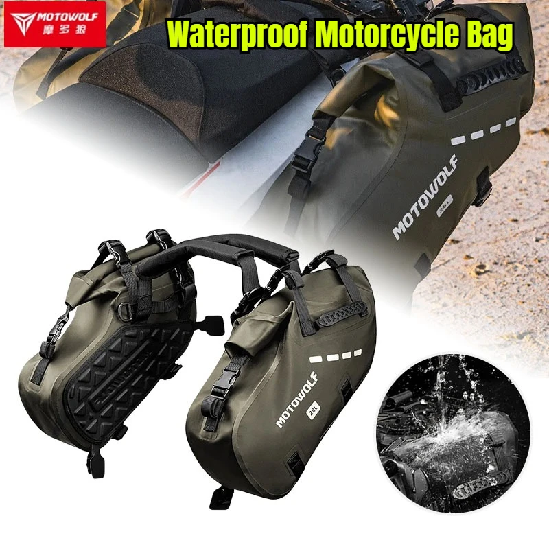 

48L 28L 18L Waterproof Motorcycle Bag Motorcycle Saddle Side Bag Large Capacity Universal Fit Motorcycle Pannier Bag