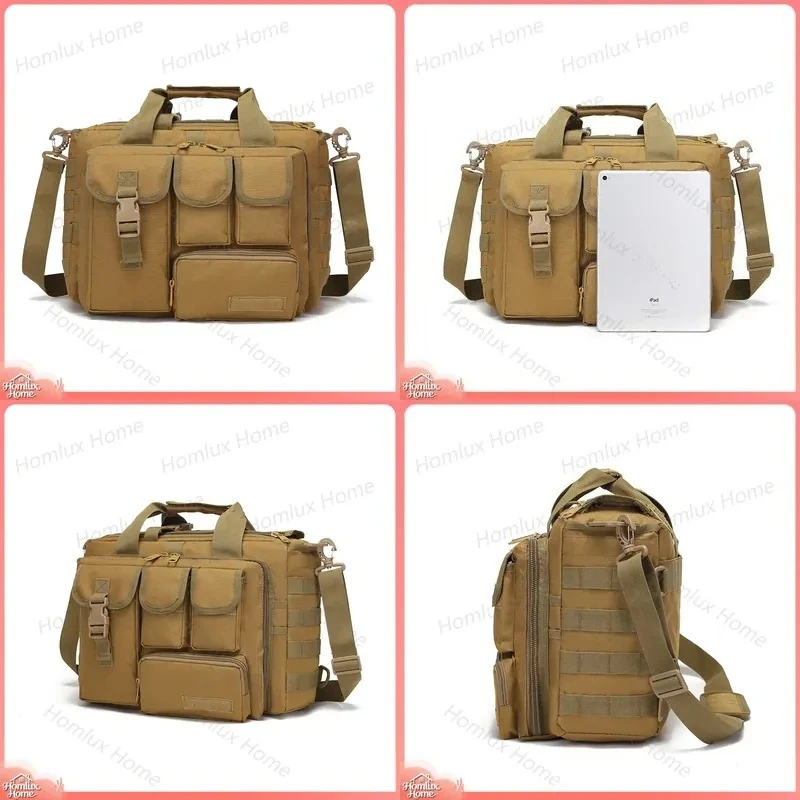 Camouflage Oxford Cloth Laptop Bag Multifunctional Outdoor Briefcase SLR Photography Notebook Shoulder Messenger Bag for Men