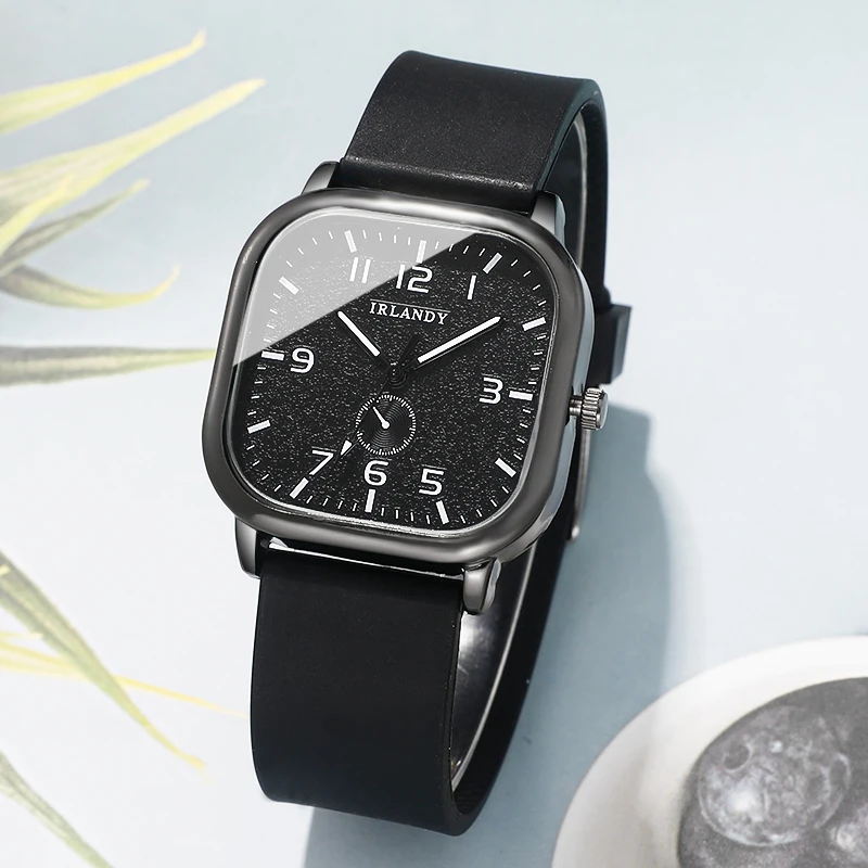 Fashion Square Women's Watch Casual Silicone Strap Quartz Watches Sports Wristwatch For Men Women Students gallery 4