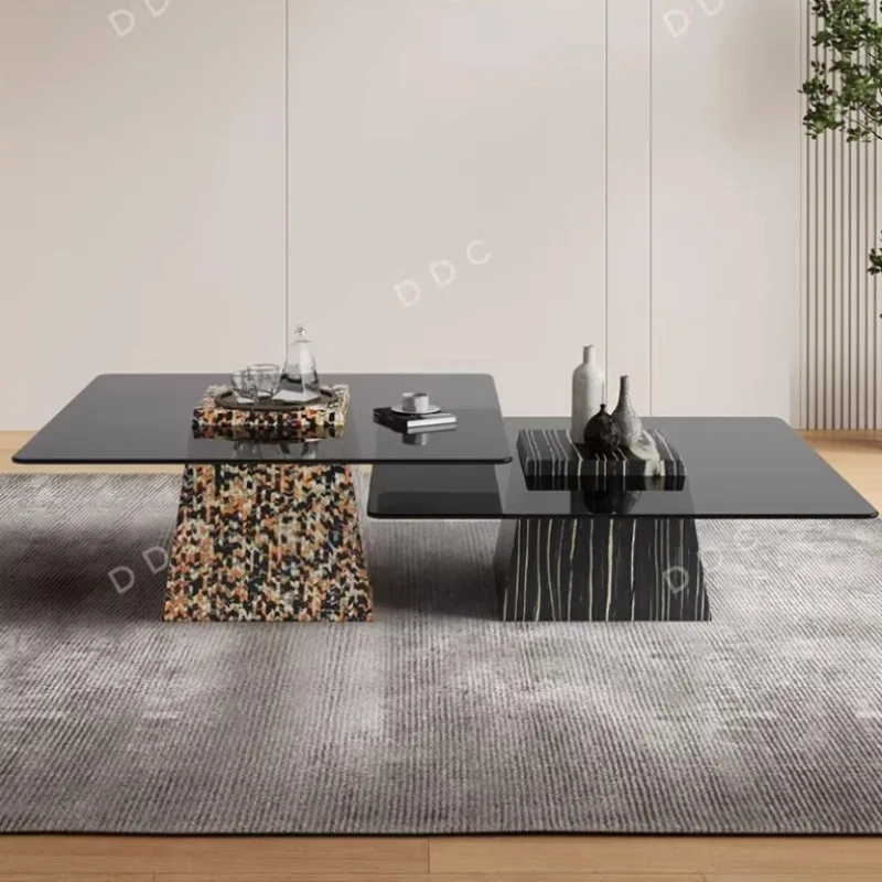 

Современный журнальный столик небольшого размера, итальянский минималистичный журнальный столик для творчества, мебель для гостиной Jamuan Minum Teh YS50CC