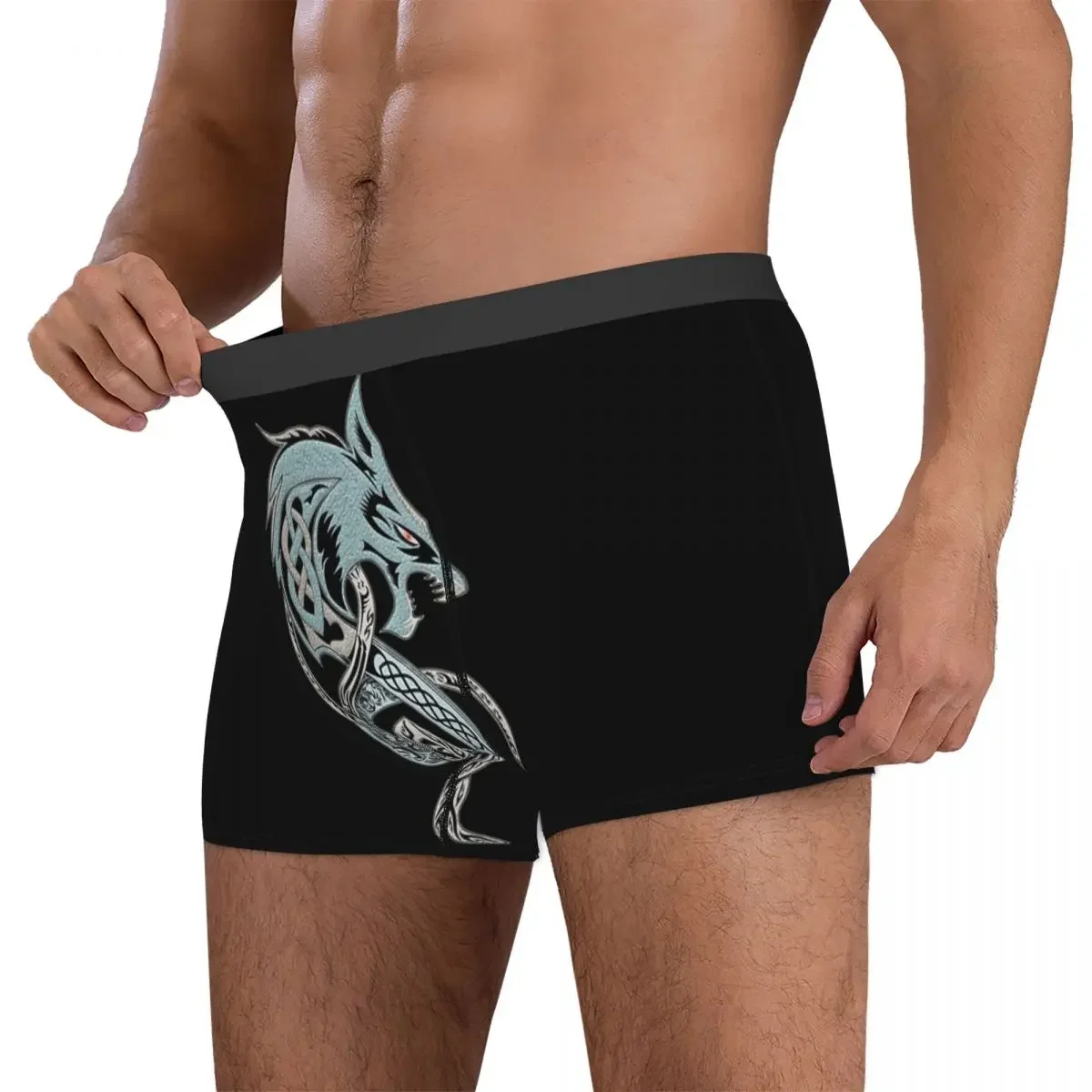 Boxer Underpants Shorts Viking Loki Son Fenrir (5) Panties Men Comfortable Underwear for Homme Man Boyfriend Gifts