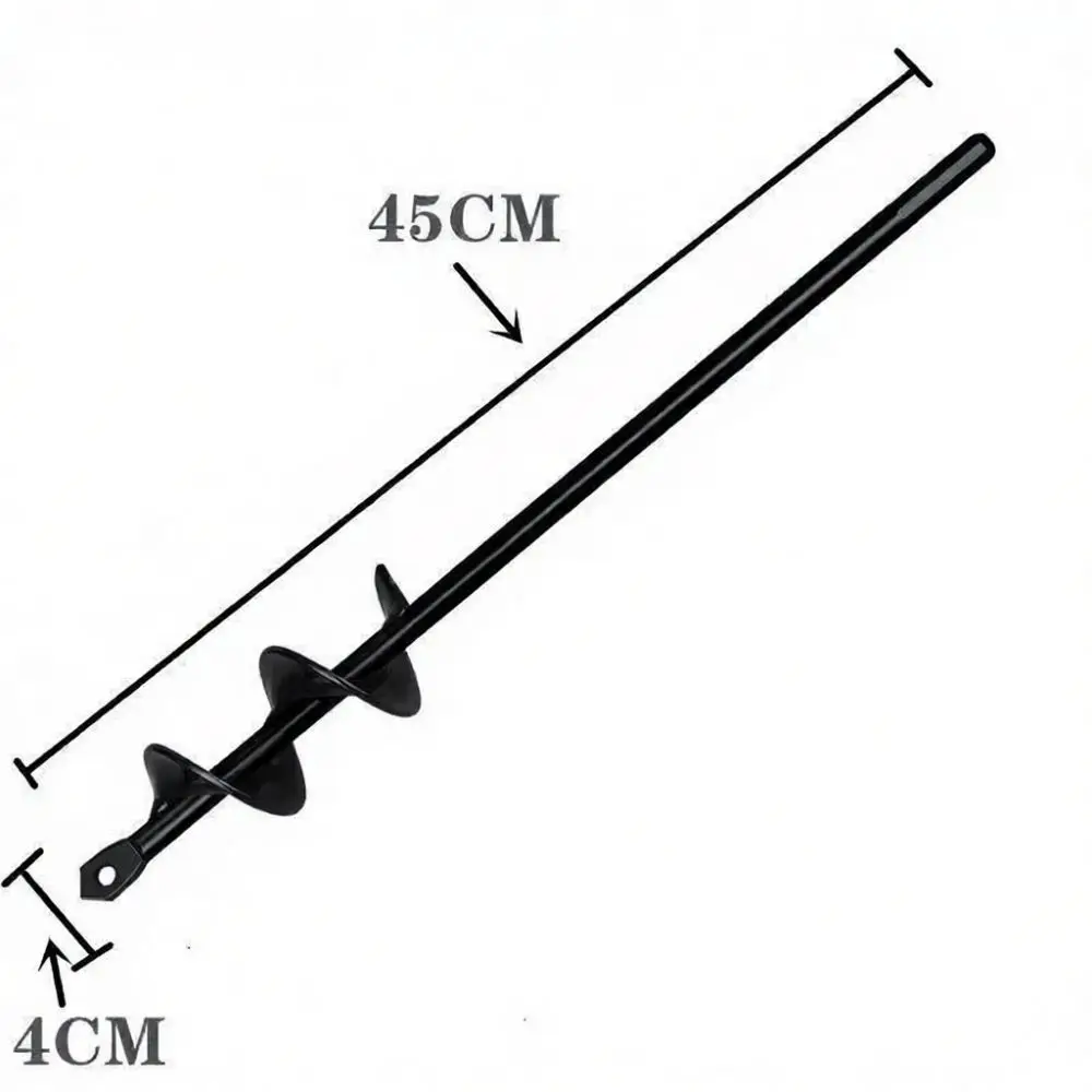 Heavy Duty Garden Spiral Auger Bit Power Drill Accessory Planting Hole Digger Earth Soil Cultivator Flower Vegetable Farm