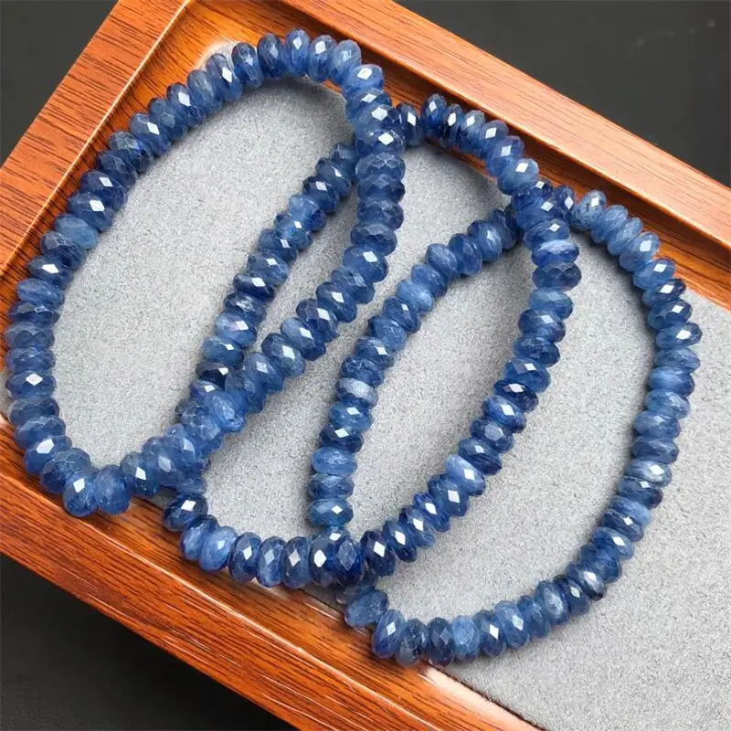 Natural Kyanite Bracelet Fashion Crystal Gemstone Reiki Woman Amulet Jewelry Healing Fengshui Gifts 1pcs