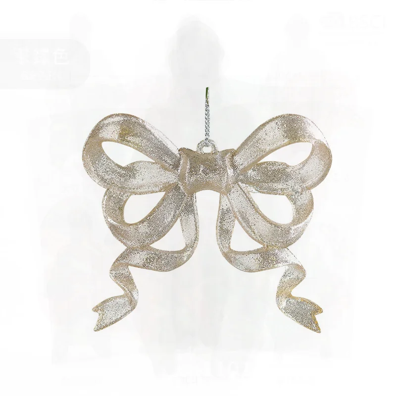 

Transparent Acrylic Snowflake Garland Christmas Tree Decorations Modern Minimalist Light Luxury Pendant Arrangement Props