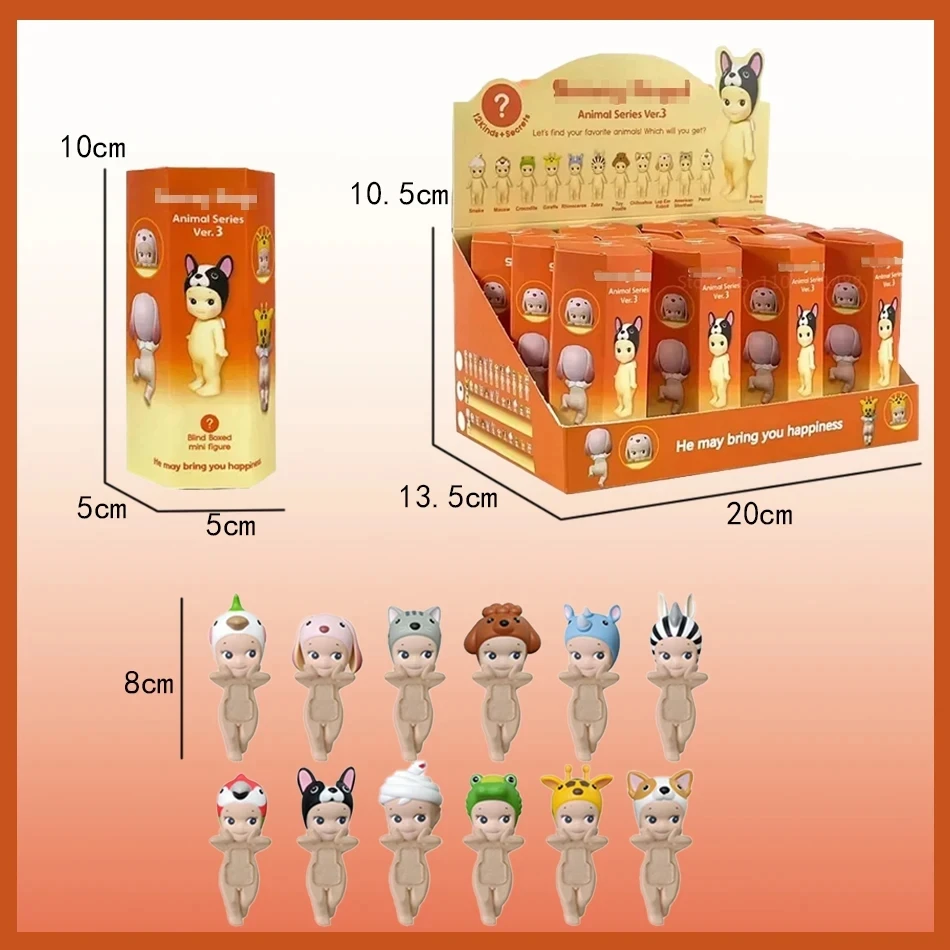 2025 Ciega de Traga generer Animal Stand Up Mini Linda Angel juguete مفاجأة سرستيوسو أنيمي موديل muñeca regalo para #2