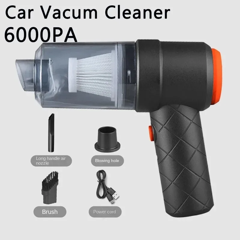 Mini Handheld Cordless Vacuum Cleaner - Portable Wireless Strong Suction Blow and Suck High Power Cleaner for Car Wash